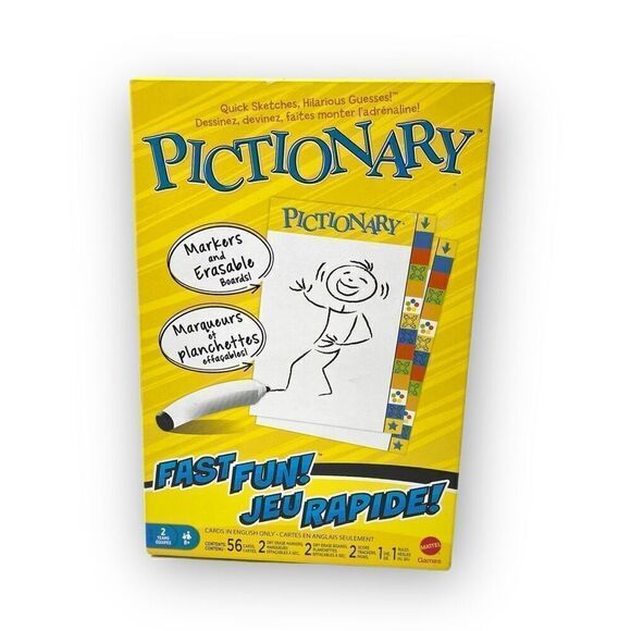 Pictionary Game by Mattel for Ages 8 and Up - Picture 1 of 2